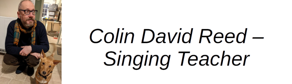 Colin David Reed – singing teacher